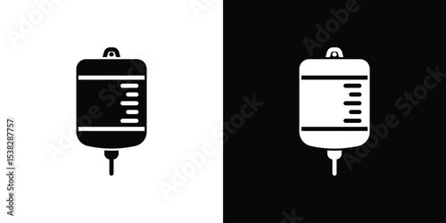 Blood transfusion icon vector design template elegant style