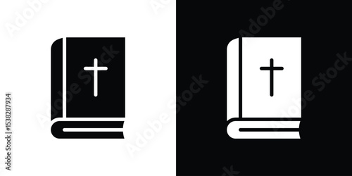 Bible icon vector design template elegant style