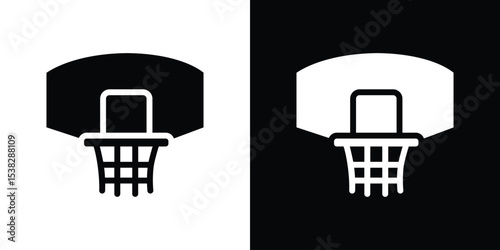 Basketball hoop icon vector design template elegant style