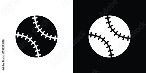 Baseball icon vector design template elegant style