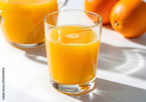 Fresh Orange Juice Glass Drink