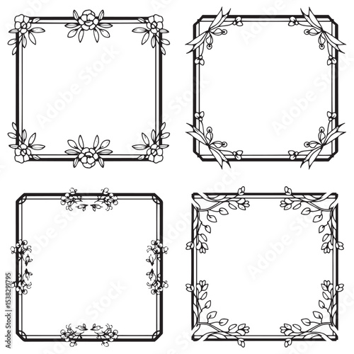 Flowing and Graceful Wedding Calligraphy Frame Kit
