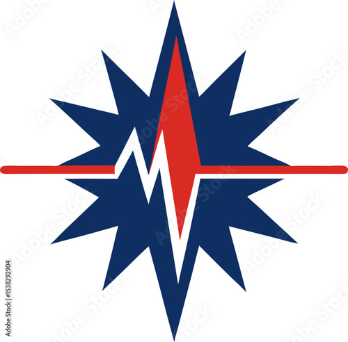 Energetic spiky pulse symbol paired with a var