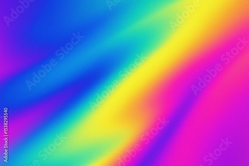 Vibrant pink blue orange rainbow abstract background. Color gradient ombre blend. Smooth transition. Bright neon glow. Soft dreamy hues. Fluid shimmer. Light blur. Modern colorful aesthetic