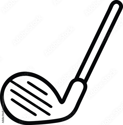 Golf Club Vector Illustration Line Art Design of a Golf Club for Websites, Print, and Digital Media