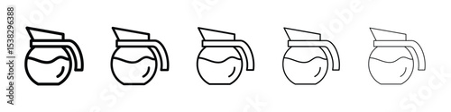 Coffee pot icon for social media, app, and web design. Vector illustration.