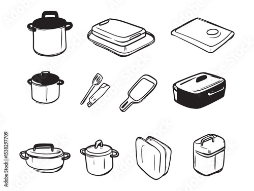 Mess Kit Portable Cooking Set For Outdoor Hiking Trips 