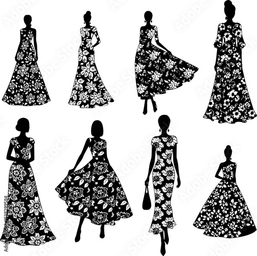 Elegant Floral Dresses A Collection of Silhouettes