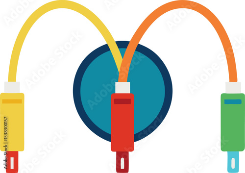 High-quality jumper cables for car battery jump-start, durable, heavy-duty battery clamps, reliable automotive emergency tool, portable booster cables for roadside vehicle power recovery.