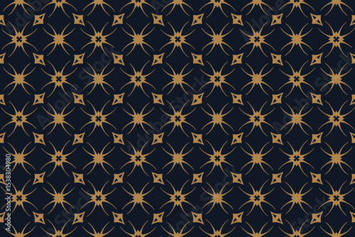 Ethnic blue background, cover design, banner, stylish wallpaper. Geometric elegant pattern. Tribal ornaments, arabesque, mandala, logo of the East, Asia, India, Mexico, Aztec, Peru.