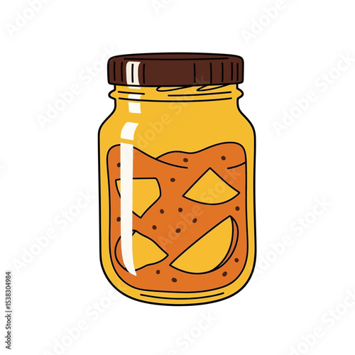 Jar of Fruit Preserve - Homemade Goodness