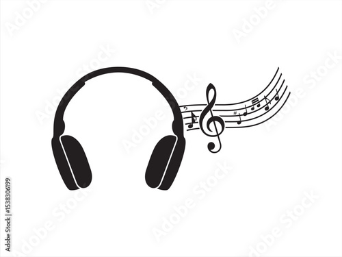 Multimedia, music, music note icon vector isoleted white