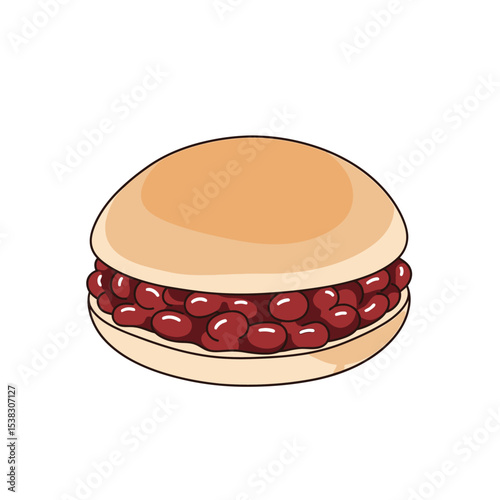 Imaginary Dorayaki: Japanese Sweet Bean Pancake Illustration