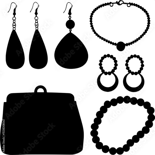 women accessories vector