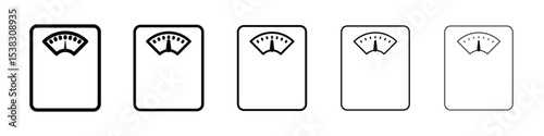 Scale icon for social media, app, and web design. Vector illustration.
