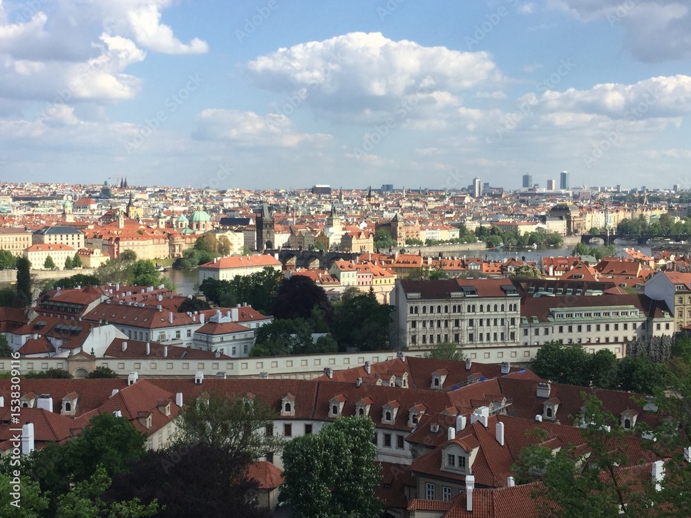 Obraz premium view of prague in sunny day