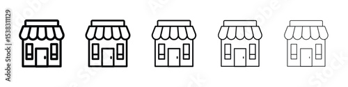 Store icon for social media, app, and web design. Vector illustration.