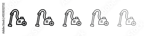 Vacuum cleaner icon for social media, app, and web design. Vector illustration.