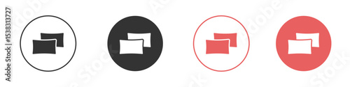 Pillow icon simple flat graphic illustration.