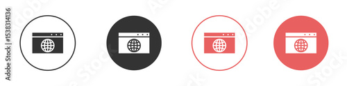 Website UI design icon simple flat graphic illustration.