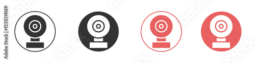 Webcam icon simple flat graphic illustration.