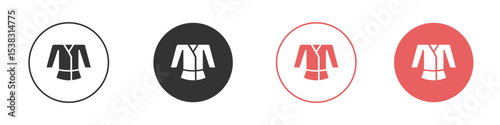Uniform martial art icon simple flat graphic illustration.