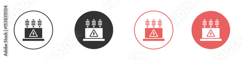 Transformer icon simple flat graphic illustration.