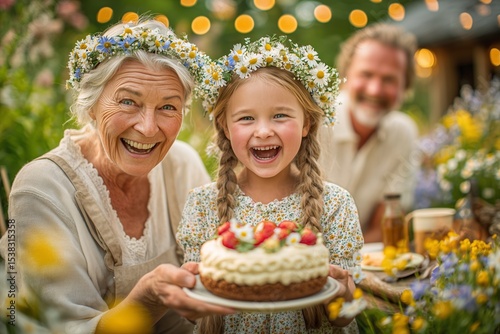 A grandmother and granddaug...