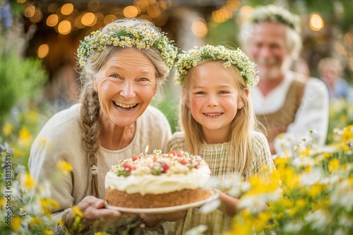A grandmother and granddaug...