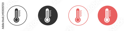 Temperature icon simple flat graphic illustration.