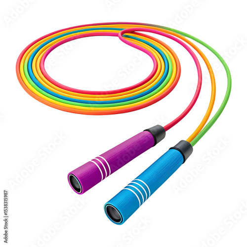 Rainbow Jump Rope: Fitness Equipment for Kids & Adults - Exercise Gear