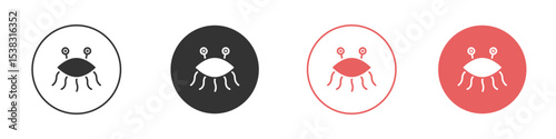 Spaghetti Monster Flying icon simple flat graphic illustration.