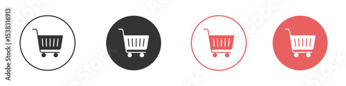 Shopping icon simple flat graphic illustration.