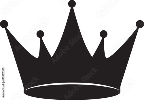 Golden royal crowns in various designs symbolize kingly authority, queenly luxury, and princely power