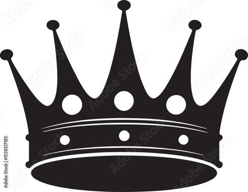 Golden royal crowns in various designs symbolize kingly authority, queenly luxury, and princely power