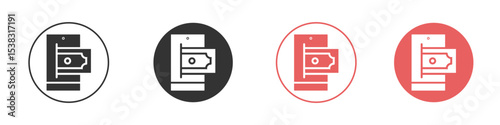 Send money smartphone icon simple flat graphic illustration.