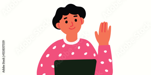 Illustration of a cheerful ...