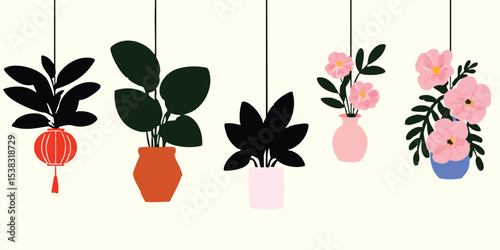 A stylized composition of v...
