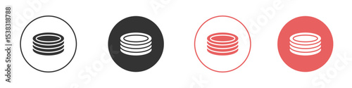 Plates icon simple flat graphic illustration.