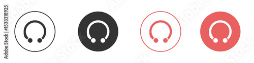 Piercing icon simple flat graphic illustration.
