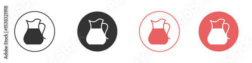 Jug icon simple flat graphic illustration.