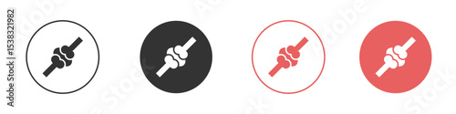 Joint icon simple flat graphic illustration.