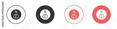 Humidity icon simple flat graphic illustration.