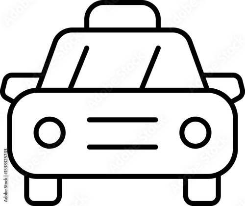 Public and Municipal Transport Line Icons Set — Thin Linear Vector Symbols of Travel and Transit .