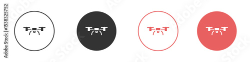 Drone icon simple flat graphic illustration.