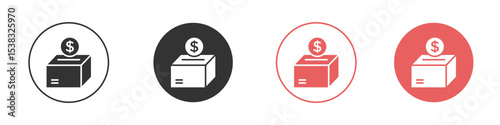Donate icon simple flat graphic illustration.