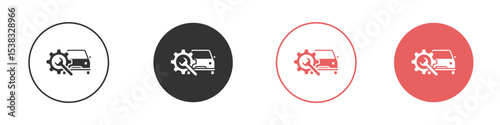 Car mechanic icon simple flat graphic illustration.
