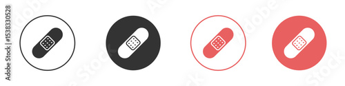 Band aid icon for social media, app, and web design. Vector illustration.