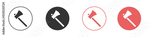 Axe icon simple flat graphic illustration.