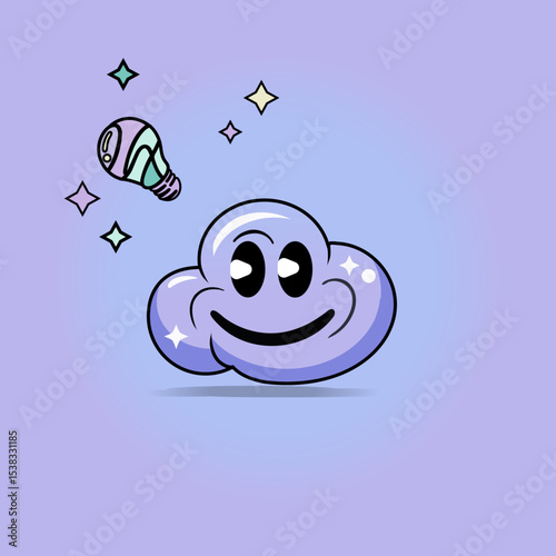 Cloud logo vector for software house, software developer, web developer, web hosting, domain, cloud services, website, cloud computing